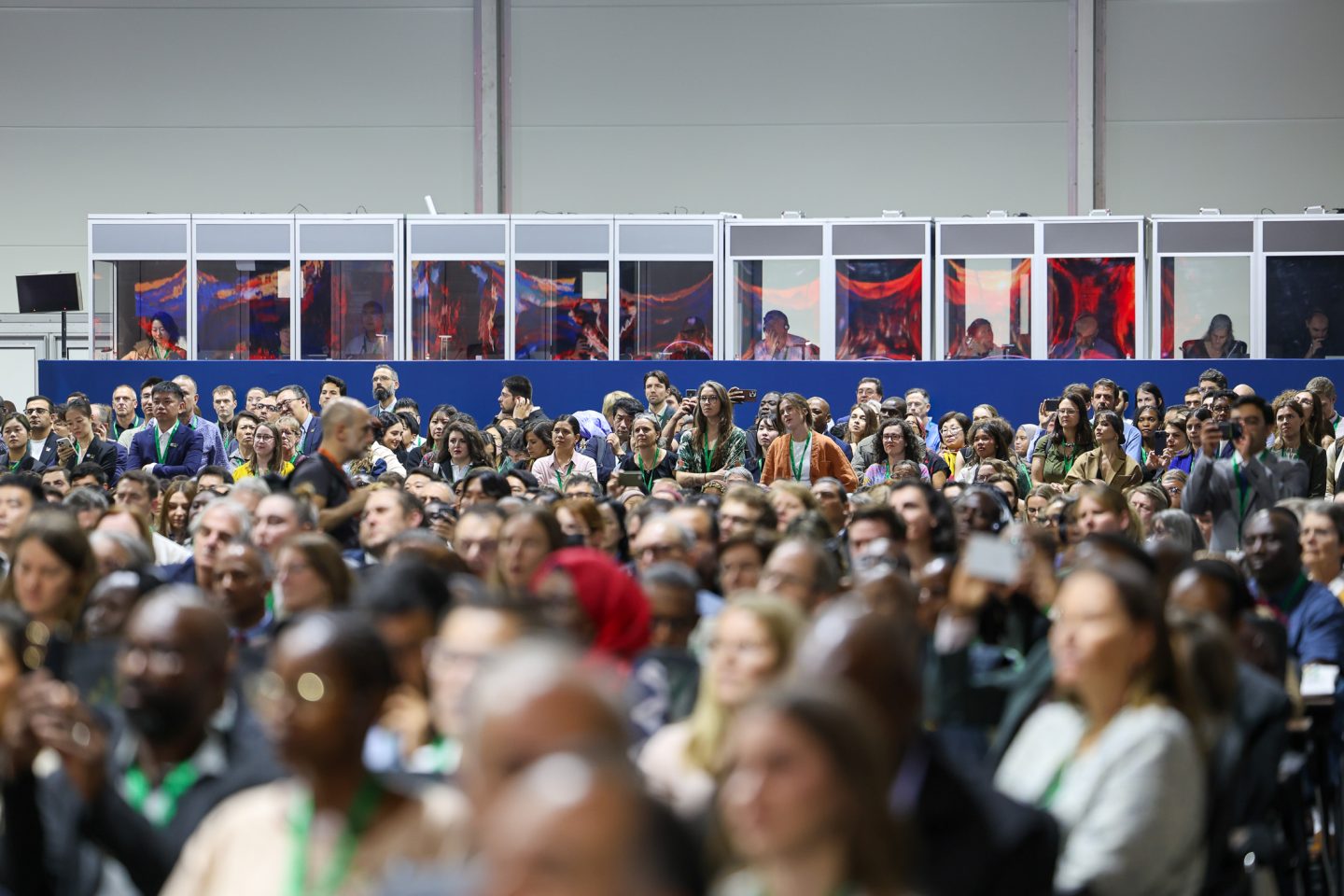Delegates at the opening plenary of the COP17 biodiversity summit in Yerevan.